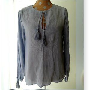 PPLA Long sleeve Blouse with tassels Small